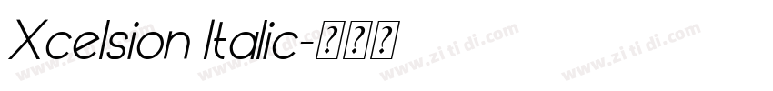 Xcelsion Italic字体转换 Xcelsion Italic字体转换
